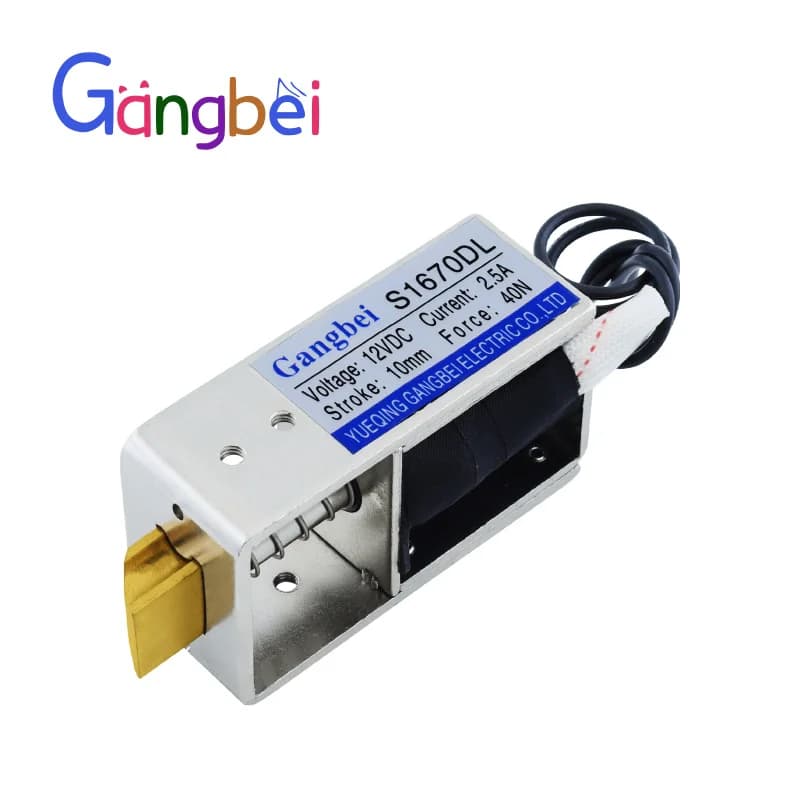Gangbei-S1670DL DC 12 V 24 V Push & Pull type électro-aimant 12 v serrures de porte électromagnétiques interrupteur électromagnétique