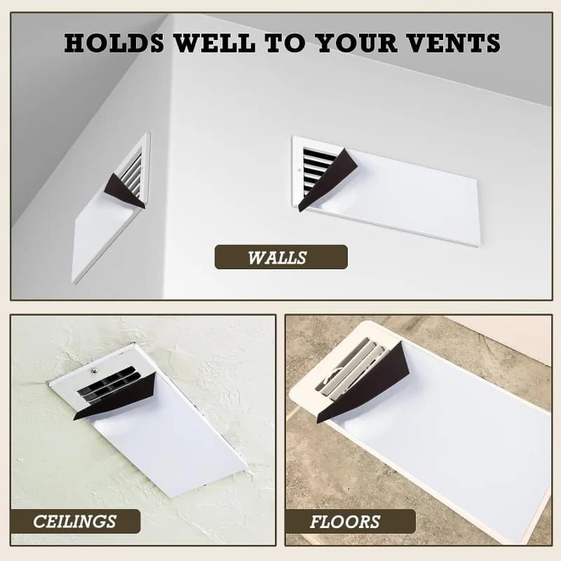 Couvercles de Ventilation magnétiques puissants pour panneaux d'air Standard au sol de la maison, 5.5 × 12 pouces, 1 pièce, feuille magnétique Flexible