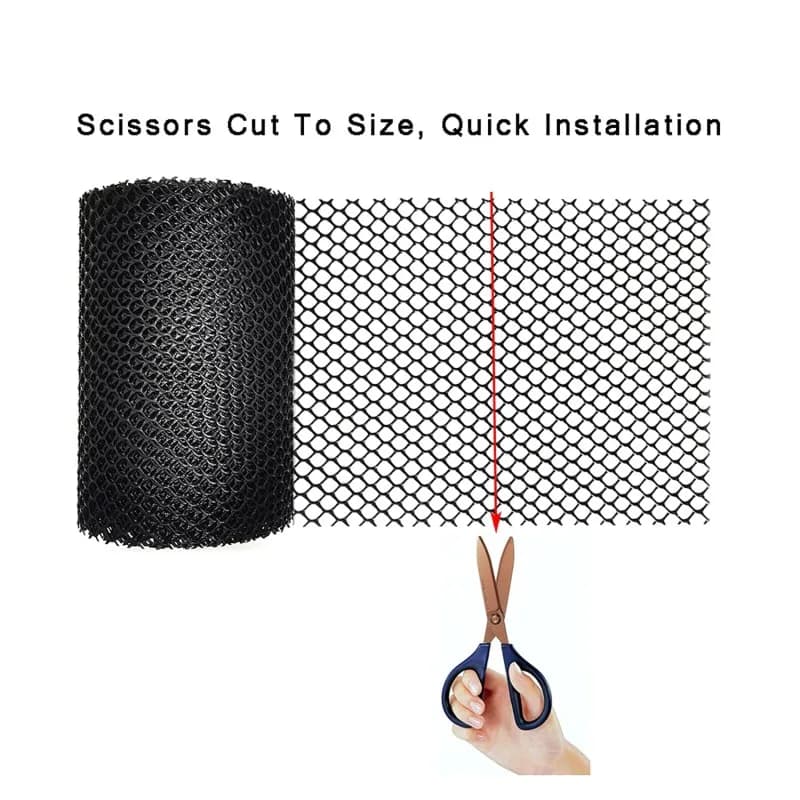 Tapis de Protection de gouttière en maille 15cm x 6m, bloc de gouttière, empêche le colmatage, filet de Protection de jardin avec goupille de fixation