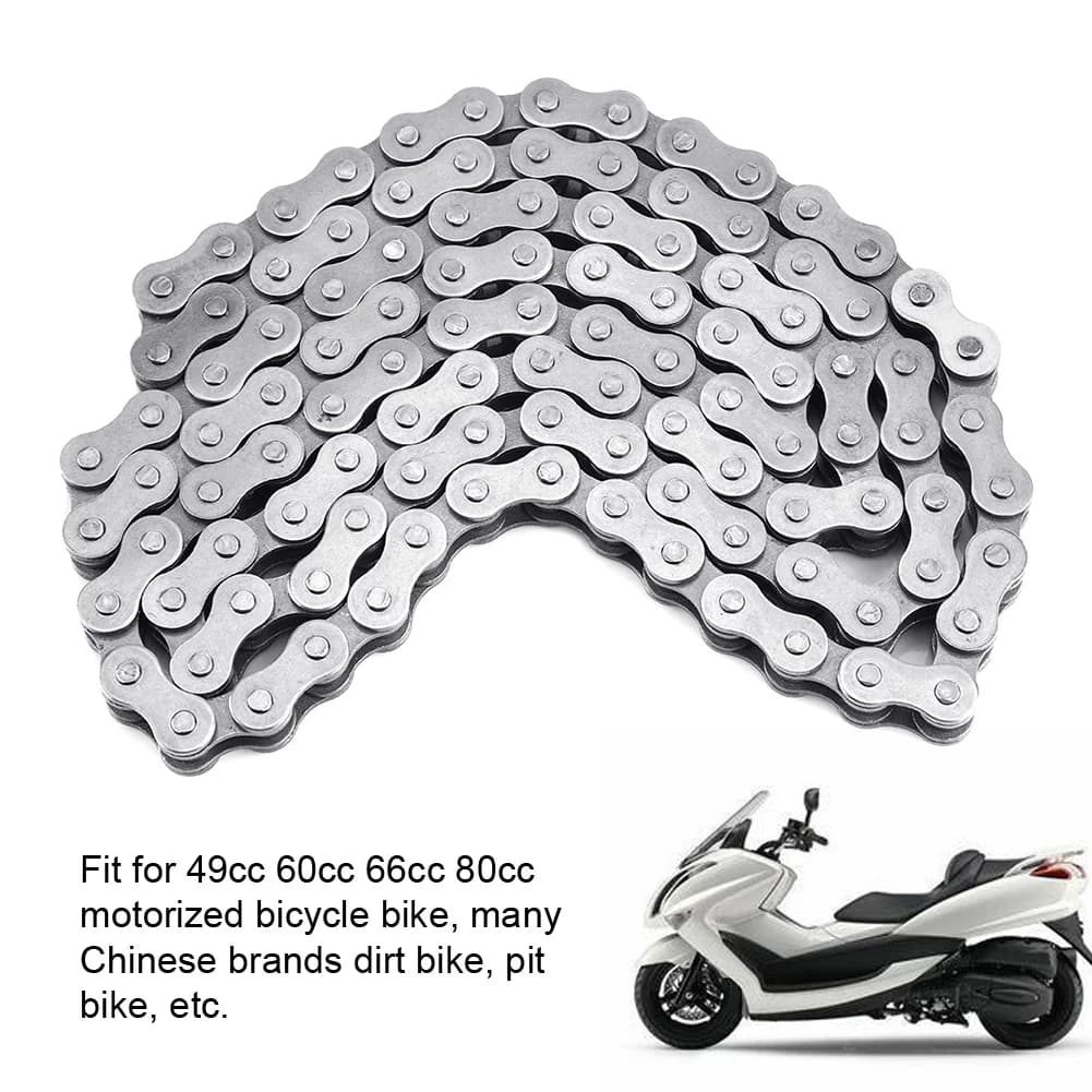 Chaîne de moteur 415H 49cc, chaîne de moteur 80cc, chaîne à maillons 415-110L pour moteur 49cc 60cc 66cc 80cc, vélo motorisé
