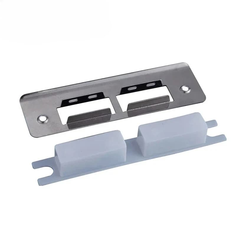Clip de fixation pour plaque de serrure de porte en acier inoxydable pour portail
