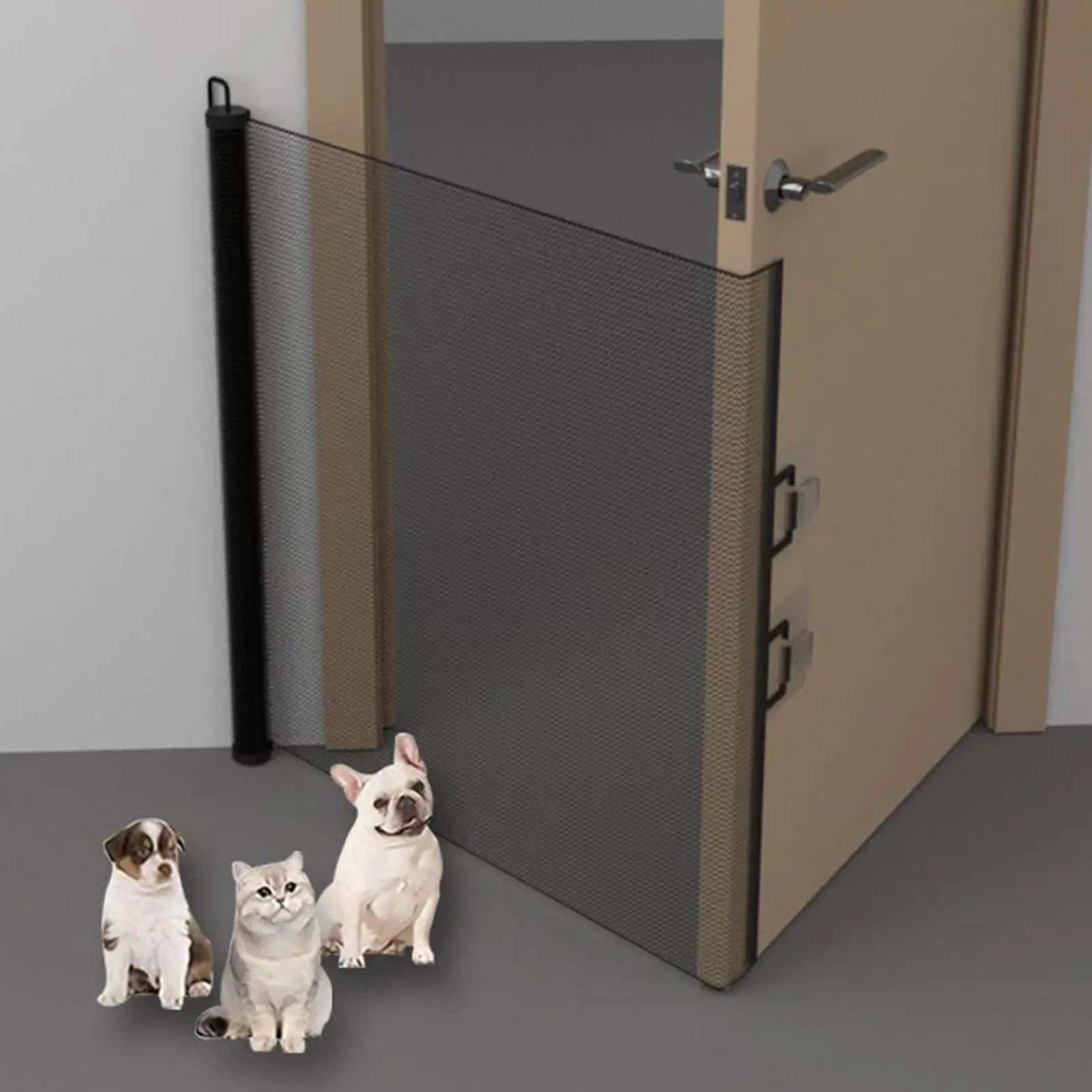 Nouvelle barrière rétractable pour animaux de compagnie
