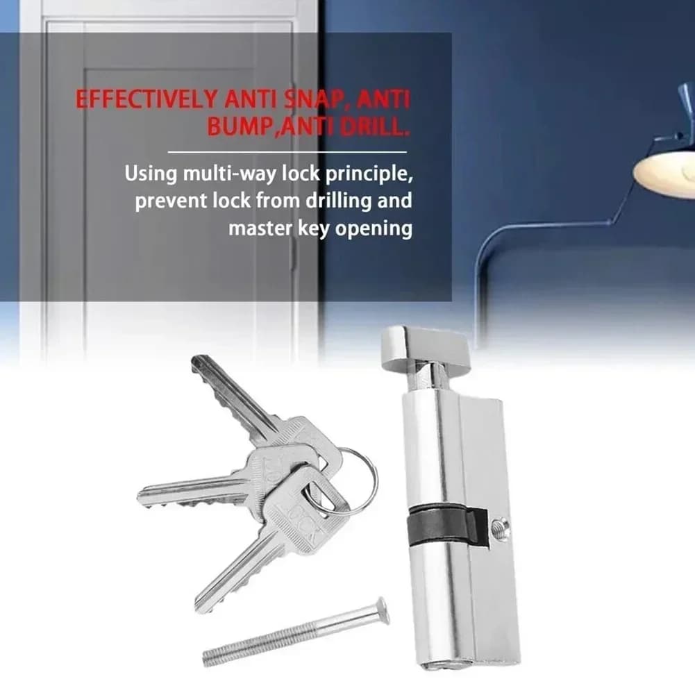 Cylindre de serrure de porte en aluminium