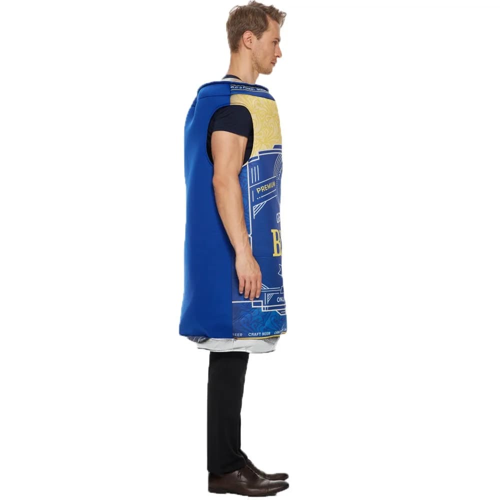 Halloween nouveau style aluminium peut bière-thème drôle parodie éponge costume fête performance tenue combinaison