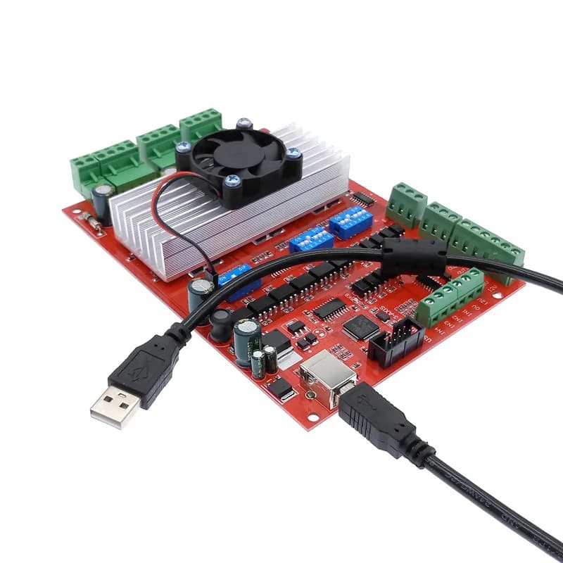 Carte de dérivation de pilote de moteur avec ventilateur MACH3 CNC USB 100Khz, Interface 3 axes, carte de pilote de contrôleur de mouvement
