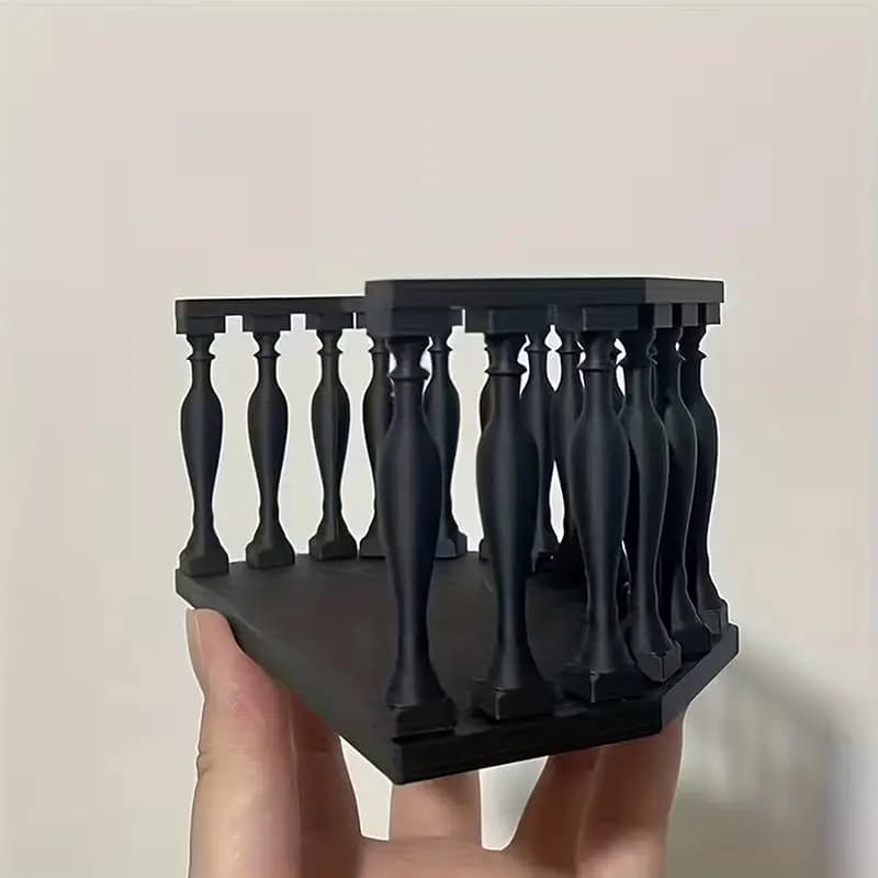 Balcon miniature pour maison de poupée avec balustrade, balcon européen adapté aux collectionneurs, scènes miniatures, accessoires de maison de poupée DIY