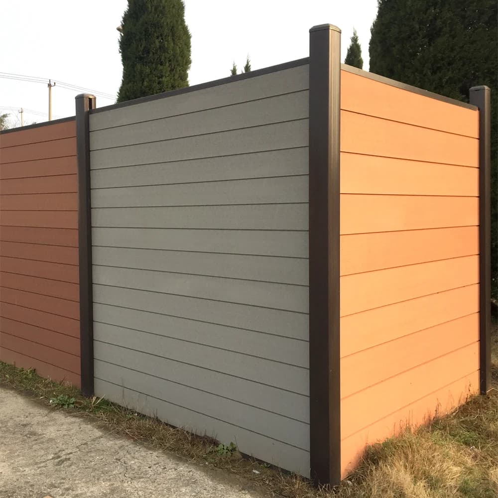 Panneau de clôture d'intimité en WPC durable et écologique pour extérieur