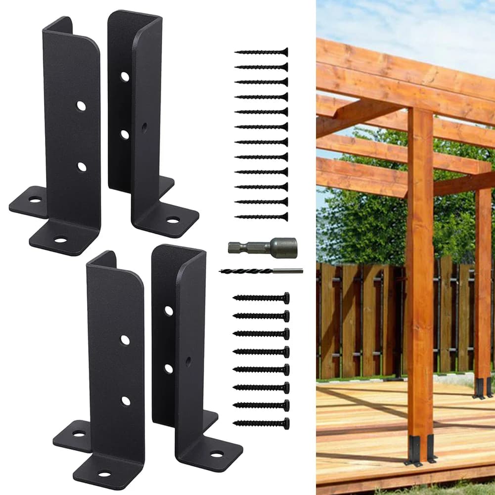 Support de Base de poteau de clôture en bois réglable