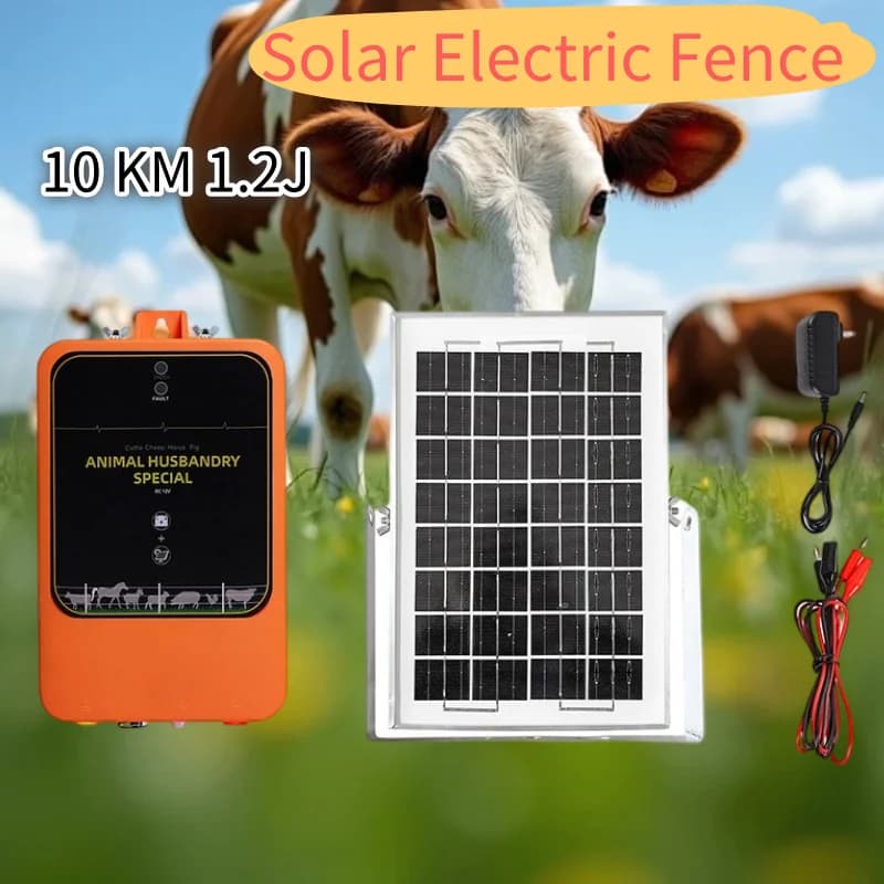 Électrificateur solaire 2026 pour clôture électrique animale (bovins
