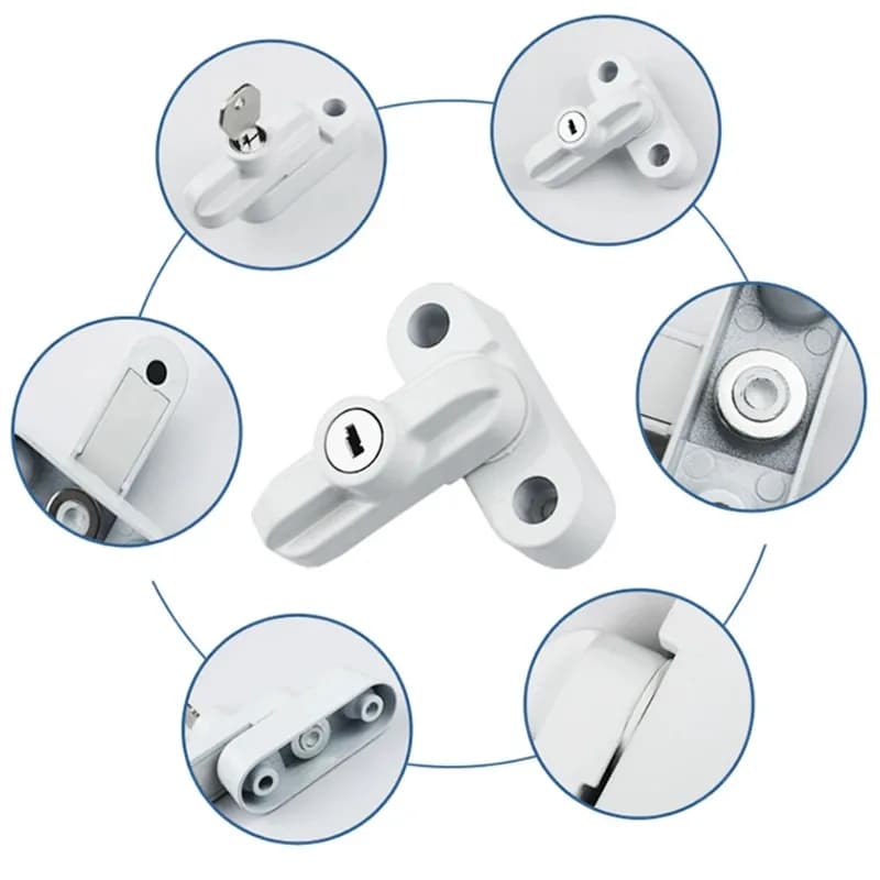 Serrures en T avec clé serrure de fenêtre externe boucle