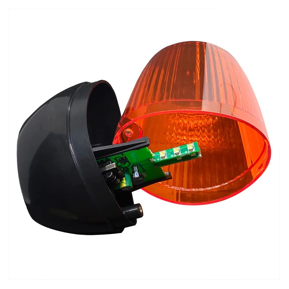 Lampe clignotante LED AC DC 12-265V pour portail battant/coulissant