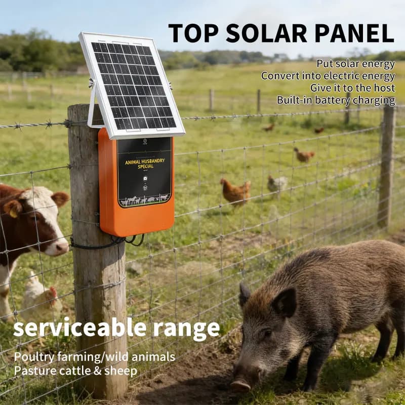 Électrificateur solaire 2026 pour clôture électrique animale (bovins