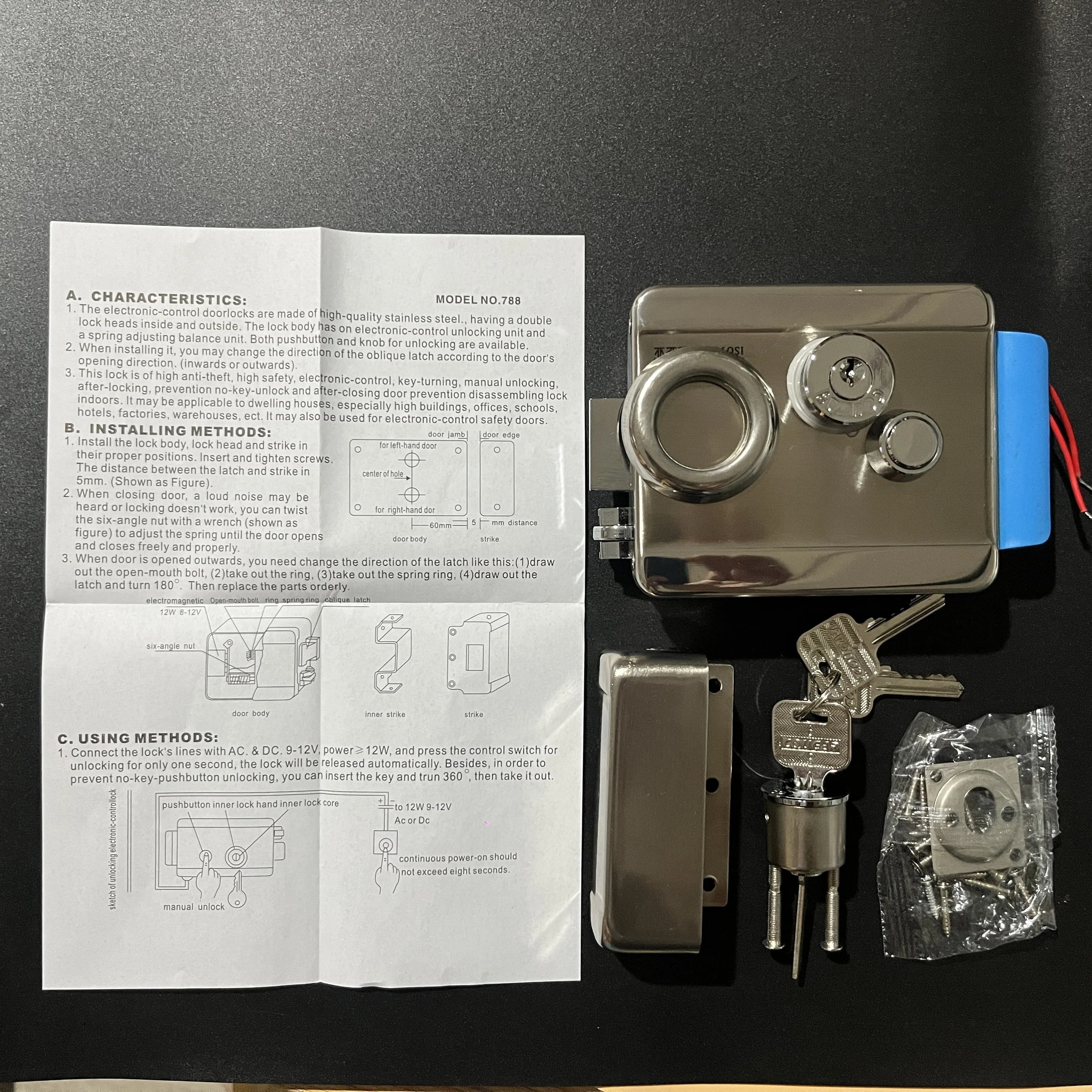 Système de contrôle d'accès de sonnette d'interphone vidéo