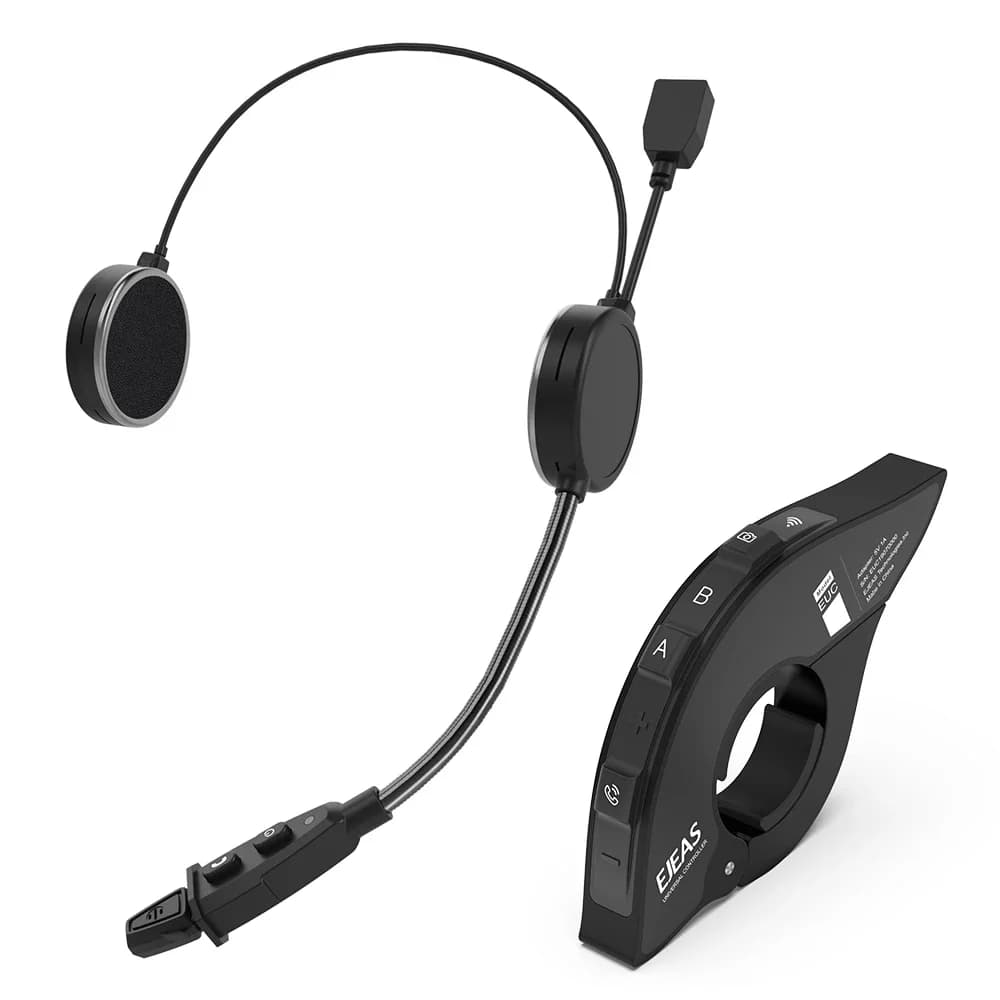 EJEAS EUC applicable aux modèles V6 Pro+/V4 Plus/Q8/Q7/Q2/MS8/MS20/K1/K1PRO/K1PRO+/V7, télécommande étanche pour guidon de moto