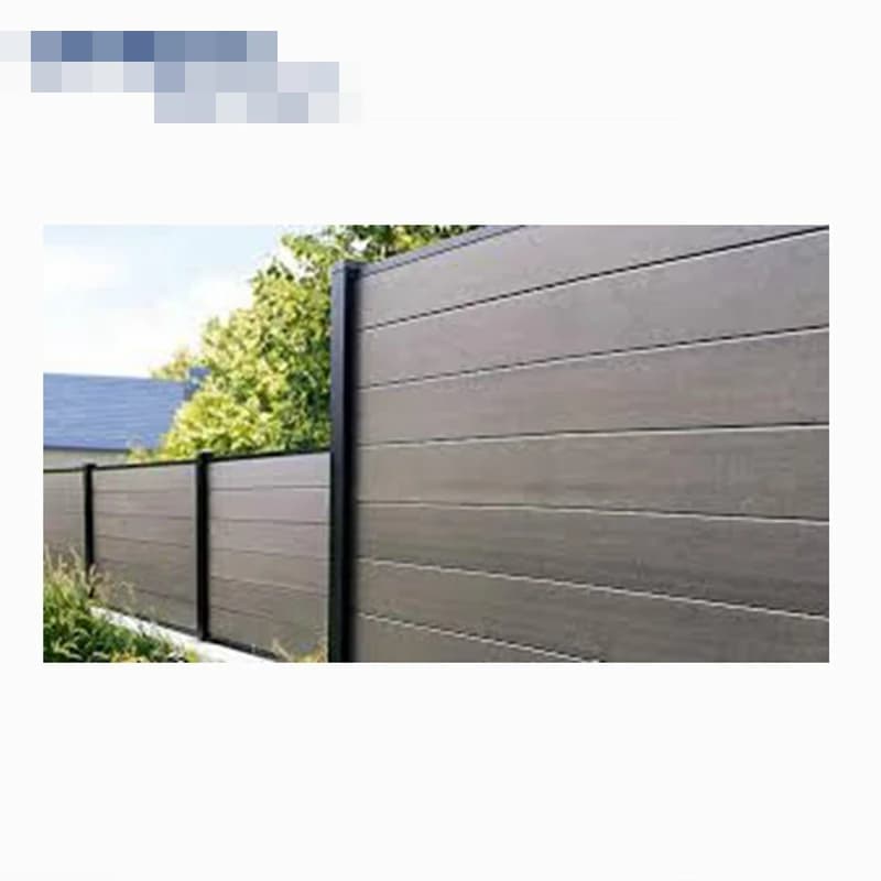 Panneau de clôture en aluminium noir moderne pour jardin familial