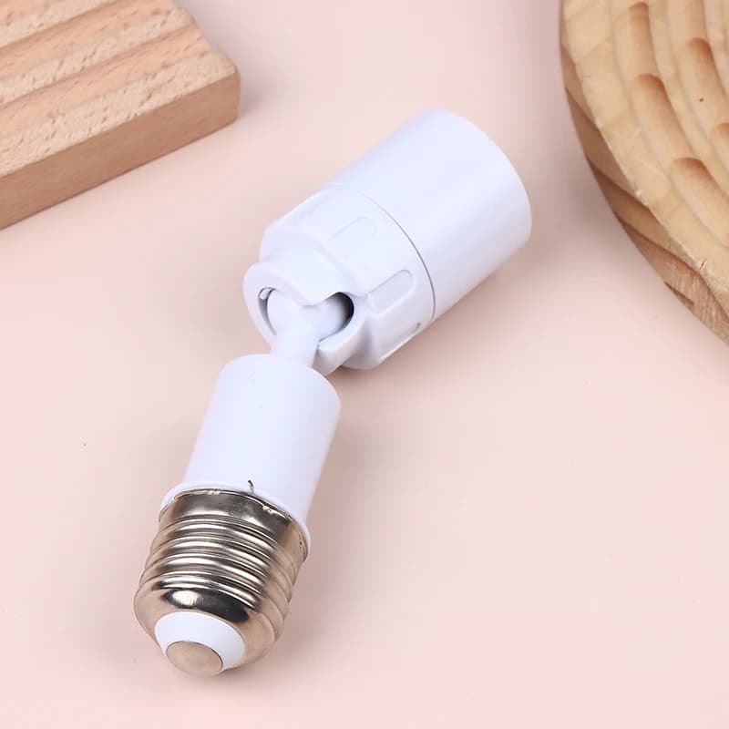 Adaptateur de douille d'ampoule LED universel E27 vers E27, nouveau, rotatif à 360 degrés, luminaire, base d'ampoule E27 réglable