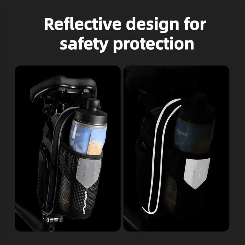 Sacoche de selle arrière pour vélo, sacoche de bidon d'eau, sacoche de selle pour VTT et vélo de route