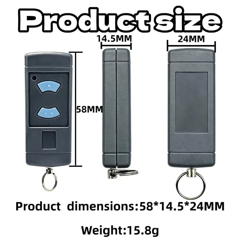 Télécommande HORMANN 868 MHz HSM4 HSM2 HS2 HS4 HSE2 HSE4 HSZ1 HSZ2 HSP4 pour porte de garage