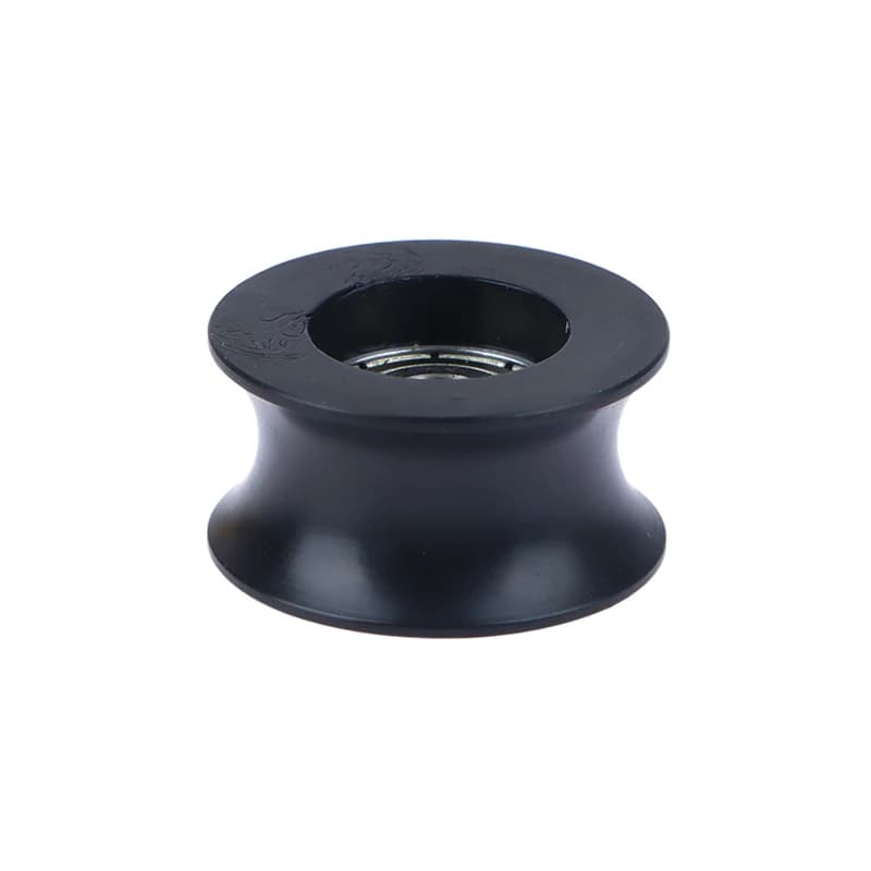 Chaud! Revêtement en caoutchouc noir pour roue de piste de 14mm de diamètre, 5x26x13, roulements en plastique enveloppés de Nylon POM, poulie, rainure en forme de U