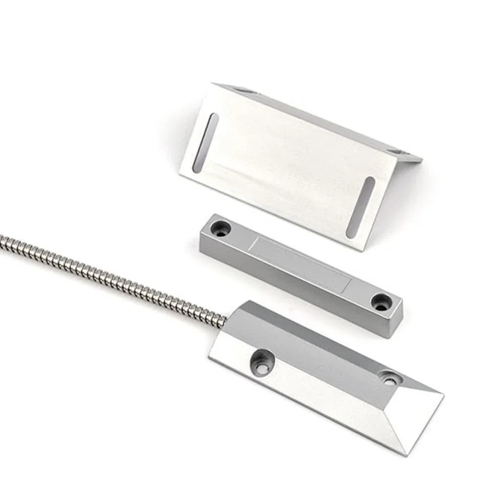 Capteur d'alarme de commutateur de Contact de porte de Garage magnétique filaire de 2 ensembles avec le support réglable pour les volets roulants et les portes