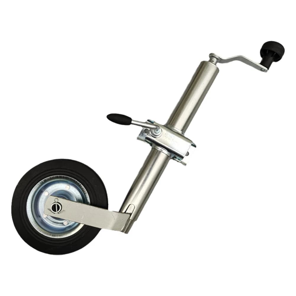 Roue jockey de guidage avec pince