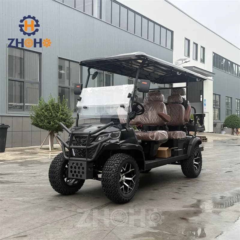 Nouveau modèle 2026 Chariot de golf électrique 48V/60V/72V, différents types, Buggy de golf tout-terrain 4x4, 6 places