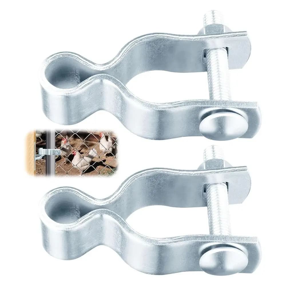 Charnières de portail en acier galvanisé résistantes à la corrosion, kit de charnières durables pour portail à mailles, quincaillerie de fixation murale pour portail extérieur
