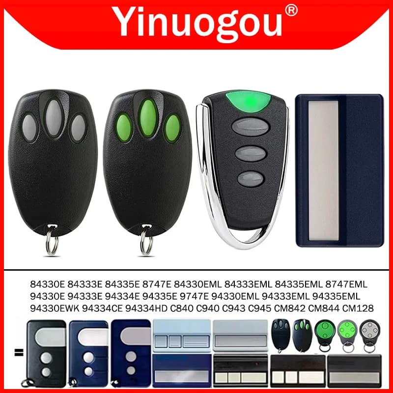 94335E 94335EML 94330E 1A5639-7 télécommande de porte MERLIN C945 C943 C940 C840 CM842 CM844 CM128 ouvre-porte de Garage 433.92MHz