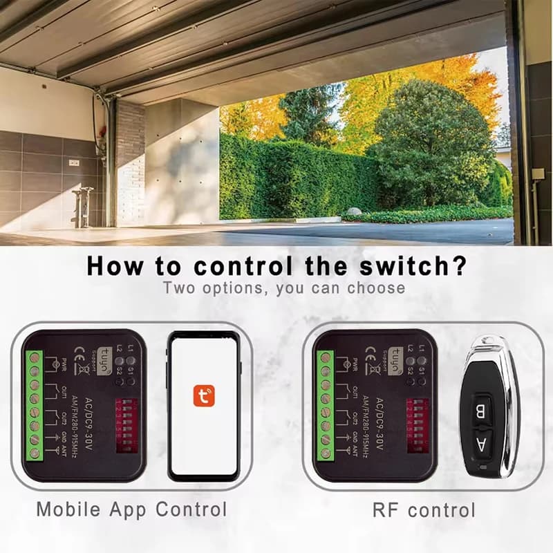 Nouveau récepteur RX MULTI Tuya WIFI 300 à 868 MHz pour télécommande DOORHAN TRANSMITTER 2 4 PRO 2PRO PREMIUM 433 MHz pour barrière