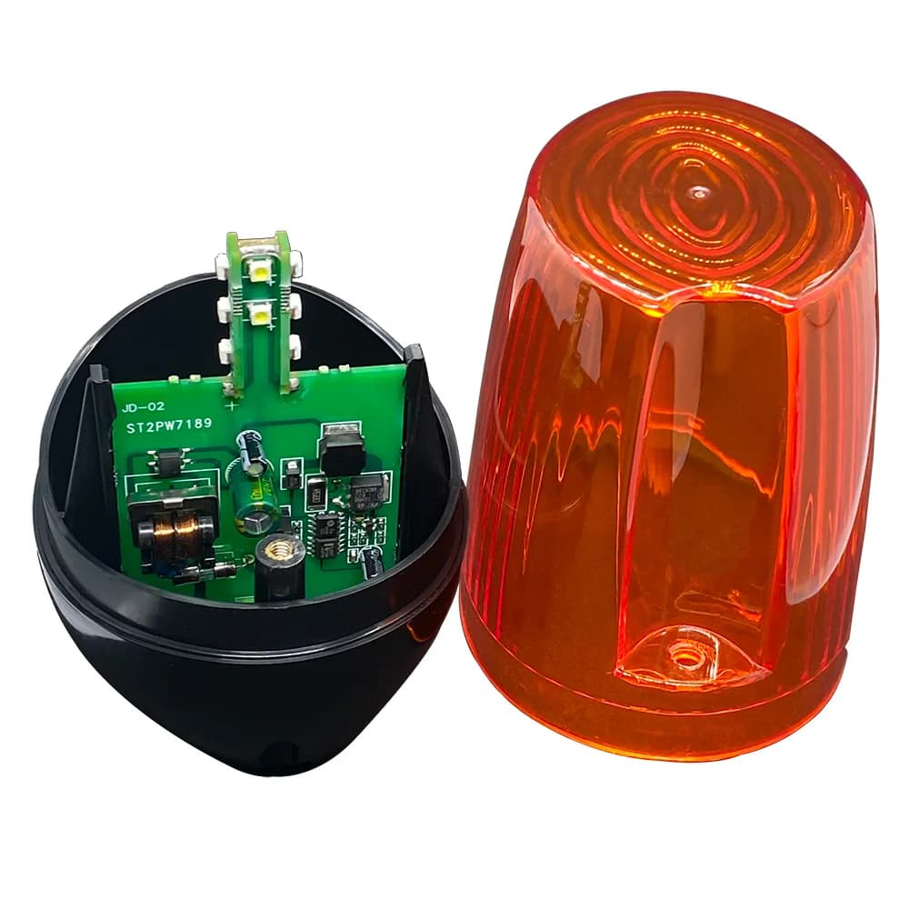 Lampe clignotante LED AC DC 12-265V pour portail battant/coulissant