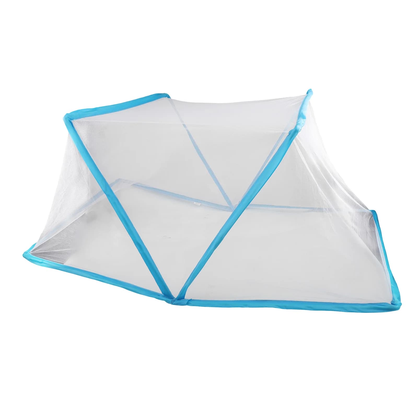 Couverture pliable de protection des plantes avec grille en PVC à bords bleus, pour la culture des légumes et des fruits, isolation antigel