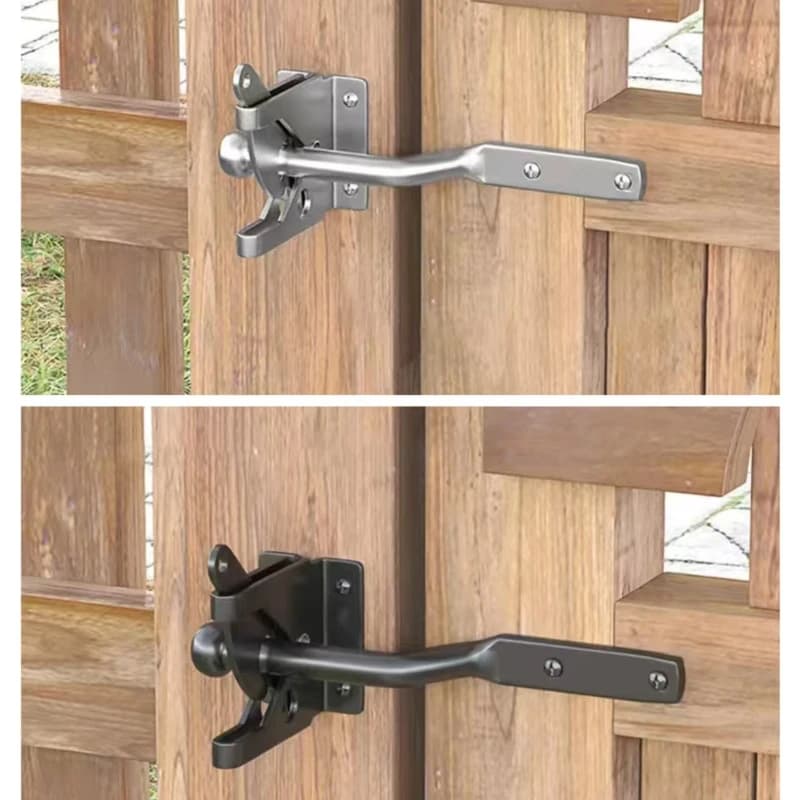 Ensemble de serrures de clôture en bois d'extérieur - Style américain