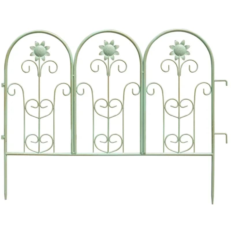 Clôture en fer de style européen Barrière pour plantes d'extérieur