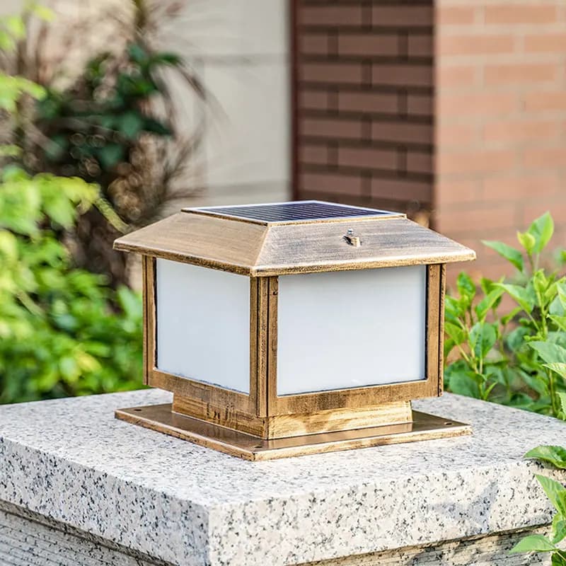 Lampes solaires pour portail de cour, étanches, pour extérieur, avec éclairage et connexion électrique, pour poteaux de clôture et de toit domestiques