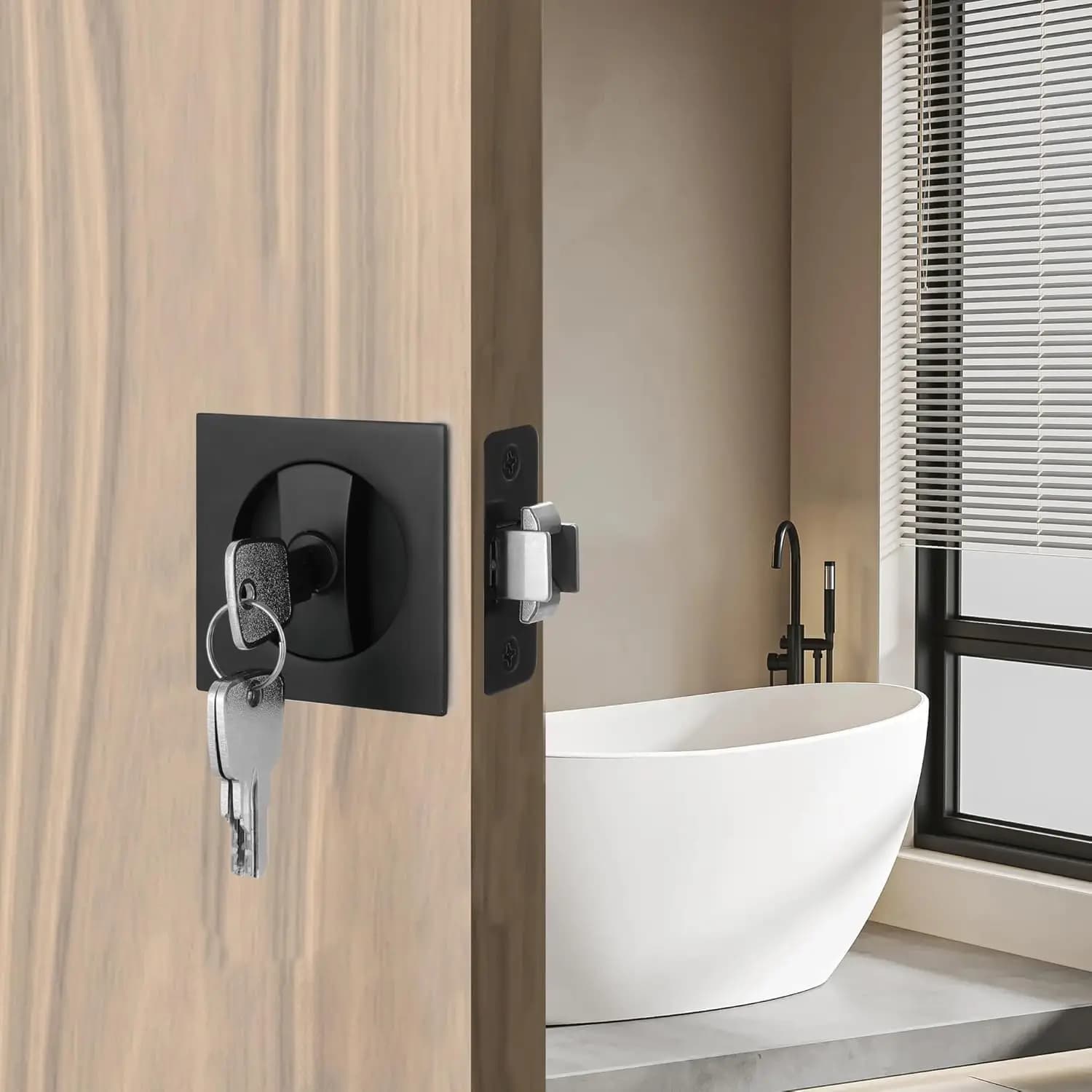 Serrure de porte coulissante mécanique