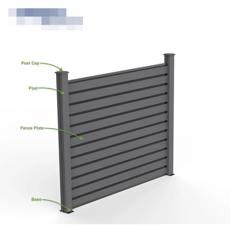 Poteau de clôture composite bois-plastique