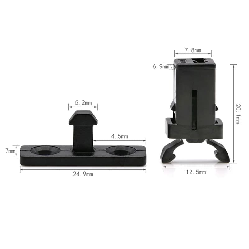 Offre spéciale! 10 pièces de serrures de porte noires et blanches PR-001 pour climatiseur MS
