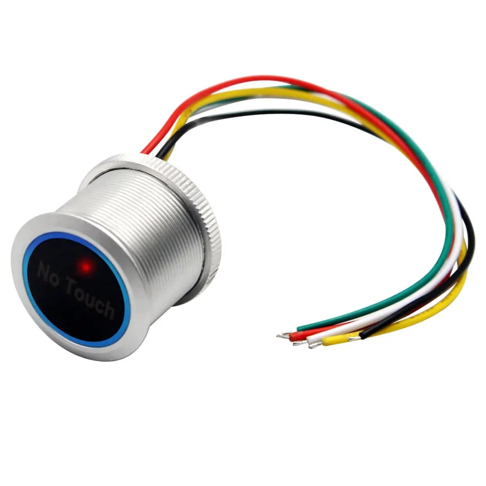 Bouton poussoir de sortie de porte, ouvre-porte, NO COM NC, lumière LED, système de contrôle d'accès étanche, interrupteur de sortie sans contact