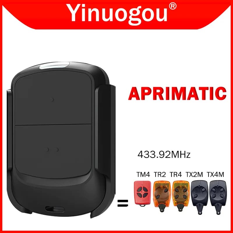 APRIMATIC TM4 TR2 TR4 TX2M TX4M Remote de la porte de garage 433.92 MHz Duplicateur de télécommande électrique / avec clip