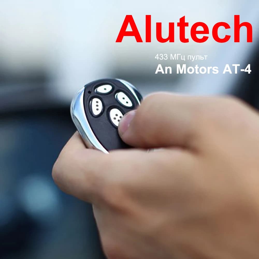 Alutech AT-4 AR-1-500 ASG 600 AN-Motors AT-4 ASG1000 Télécommande 433 MHz Rolling Code 4 Boutons Porte de Garage