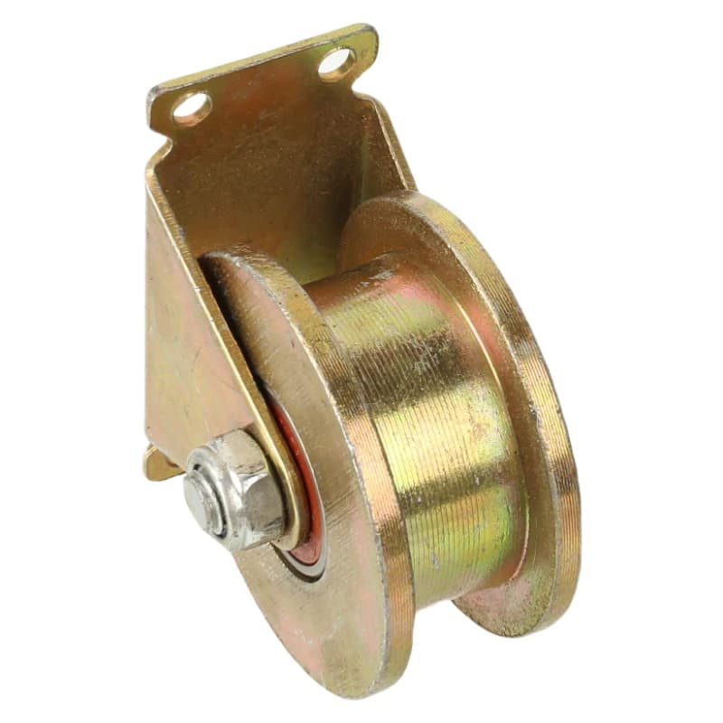 Roue pivotante robuste avec support à rainure UV de 2,5 mm (diamètre 80 mm) pour clôture coulissante de patio et portail d'usine