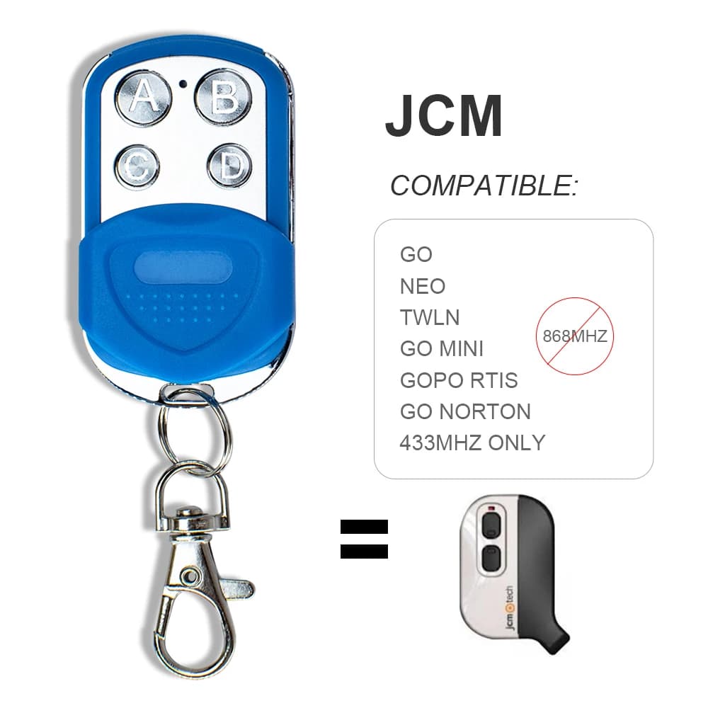 Transmetteur de télécommande pour porte de Garage JCM