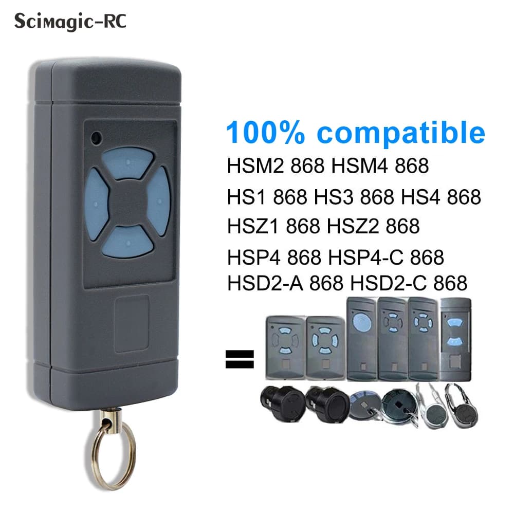 HSE2 HSE4 868MHz Télécommande pour Porte de Garage