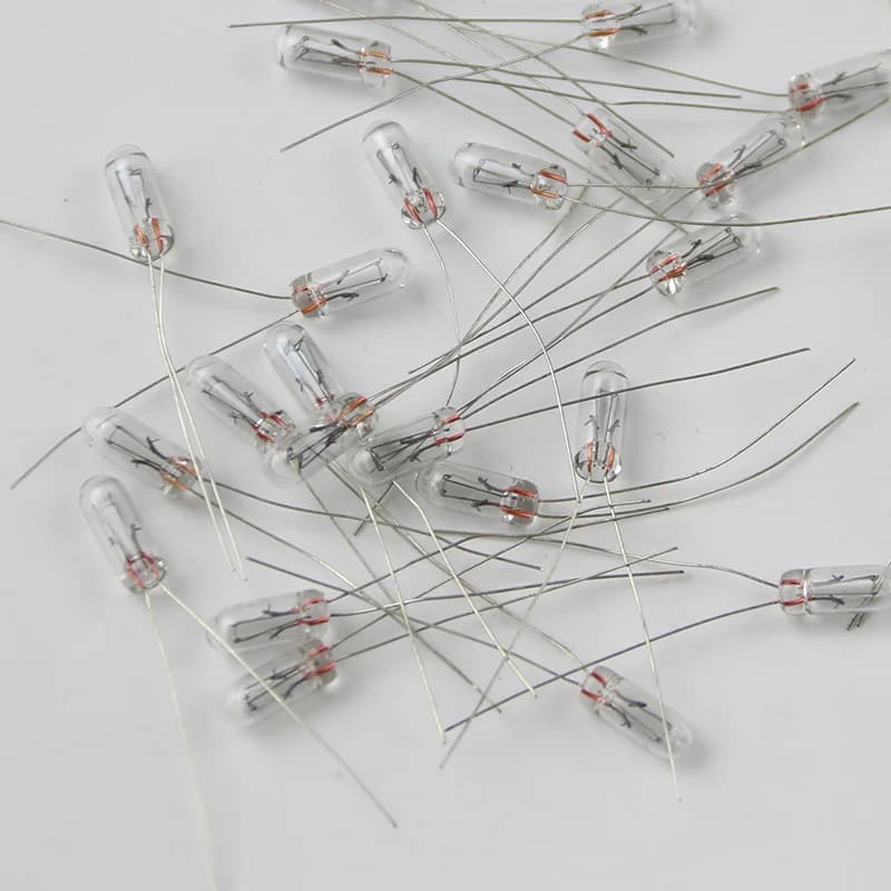 50 pièces 5mm 4mm 3mm clair 12V Mini ampoule de blé riz ampoules bouton de commutation ampoules indicateur ampoule tungstène lampe accessoires