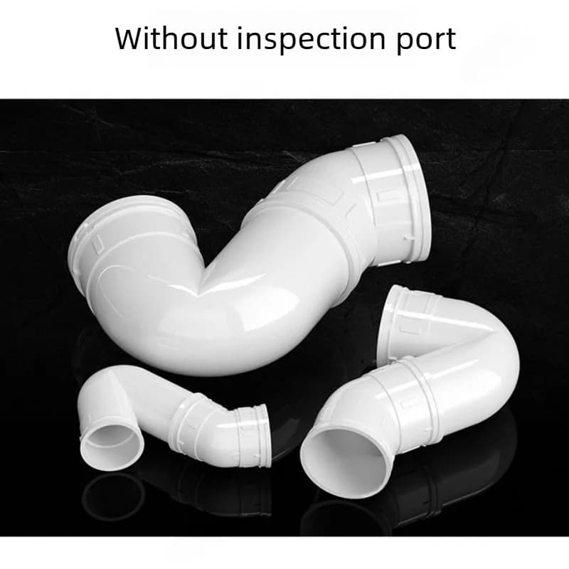 Siphon anti-odeur en PVC pour tuyau d'eau, raccord non-évacuant 50/75/110/160mm