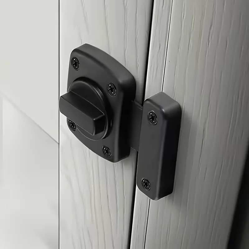 Serrure de porte rotative robuste en métal