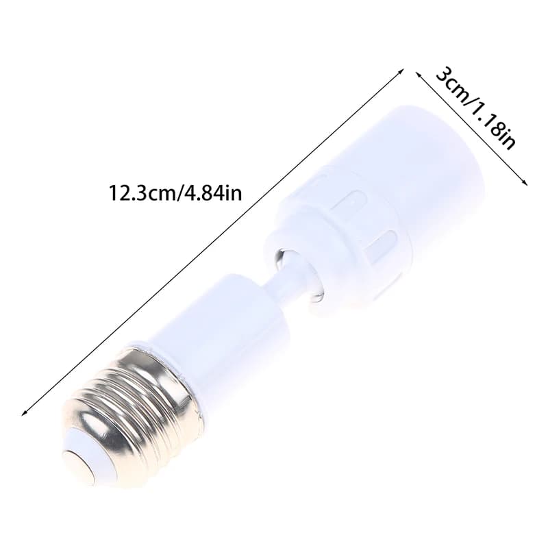 Adaptateur de douille d'ampoule LED universel E27 vers E27, nouveau, rotatif à 360 degrés, luminaire, base d'ampoule E27 réglable