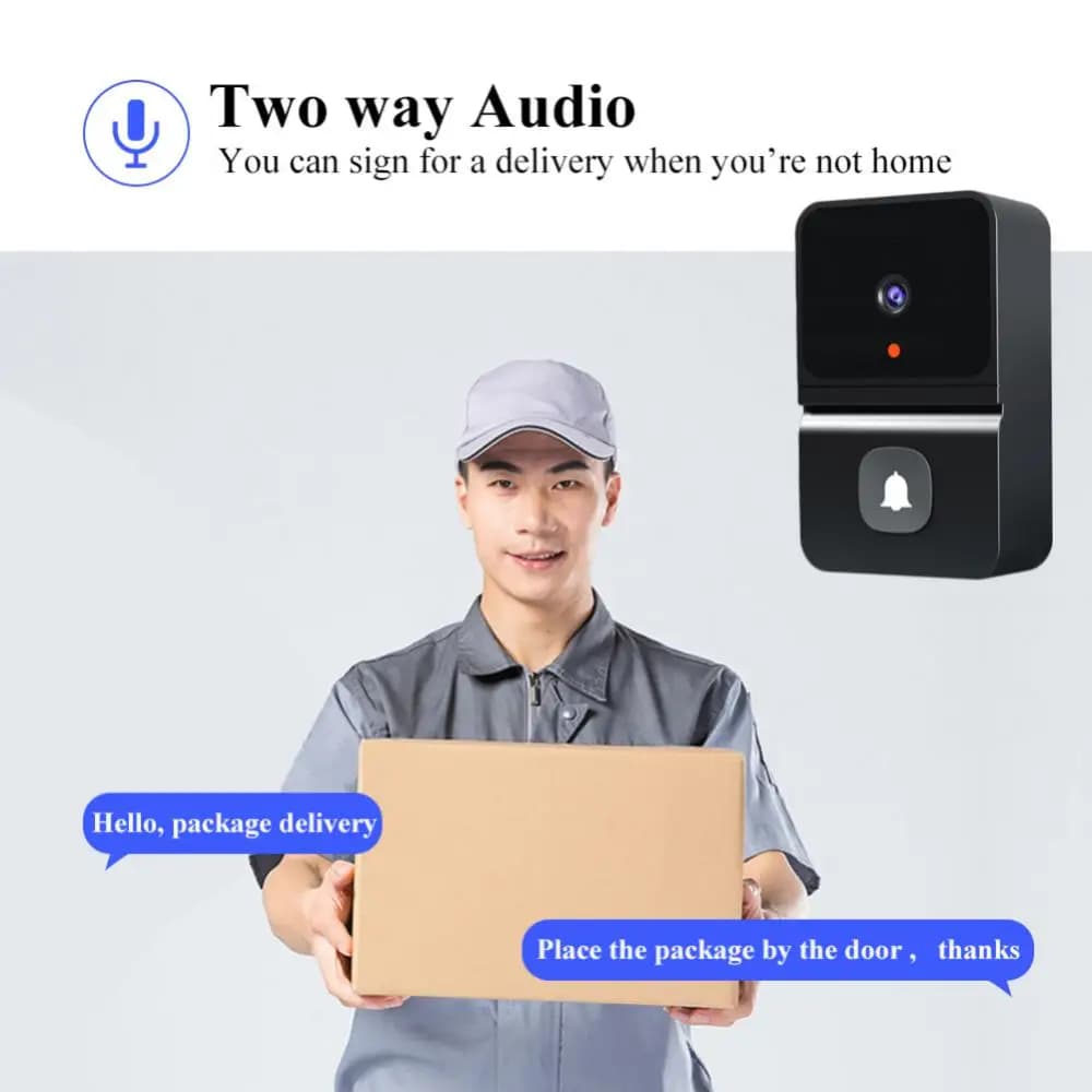 Sonnette sans fil Wi-Fi avec caméra HD extérieure