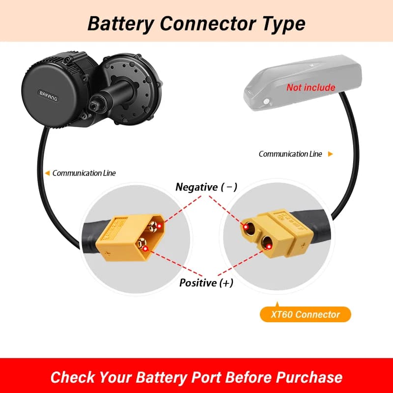 Kit de conversion de vélo électrique Bafang Mid Drive Motor Kit CAN BUS sans batterie BBS02B 48V 750W 500W 350W 250W 500W 36V 250W