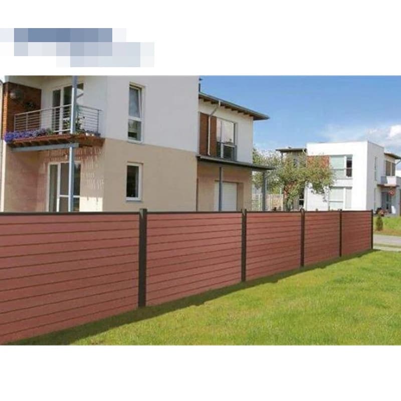 Panneau de clôture en aluminium noir moderne pour jardin familial